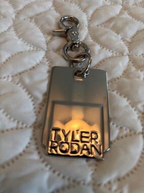 Tyler Rodan Shiny Silver Keychain Purse Ornament Heavy Duty